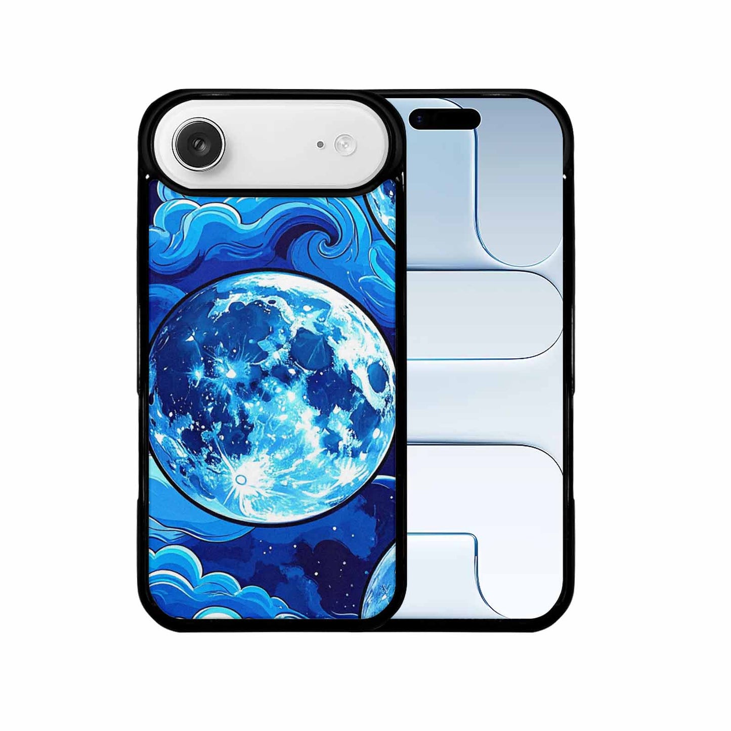 iPhone 17 Air Case — Neon Winter Moon Seamless Cartoon Cute, Unique Phone Case Design