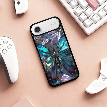 iPhone 17 Air Case — Iridescent Zodiac Butterfly Original Art, Custom Phone Case