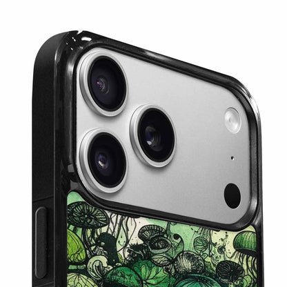 iPhone 17 Pro Case — Sea Creature Burst Black Green Original, Unique Phone Case Design