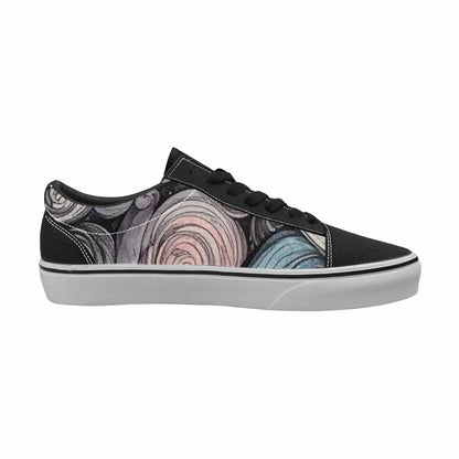 WOMEN'S Tie Lace-Up Canvas Melting Art Sneakers