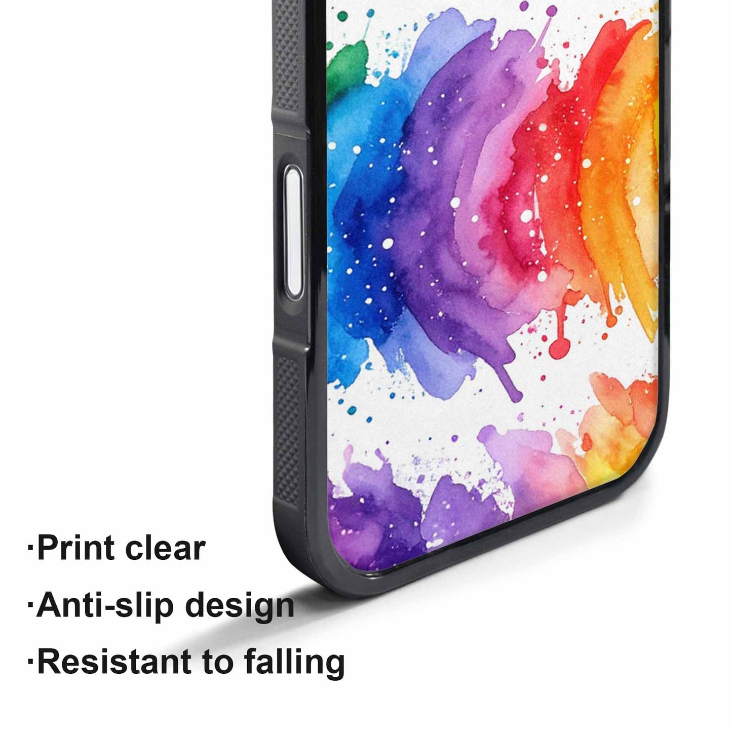 iPhone 17 Air Case — Watercolor Splash Abstract Pattern Seamless Watercolor, Customized Protective Case