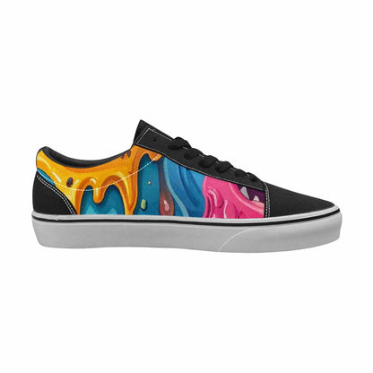 MEN'S Melting Icecream Monster Cherry Canvas Lace-Up Dreamcore Custom Shoes
