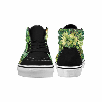 WOMEN'S Seven-Point Palmate Leaf High Top Canvas Dreamcore Custom Shoes