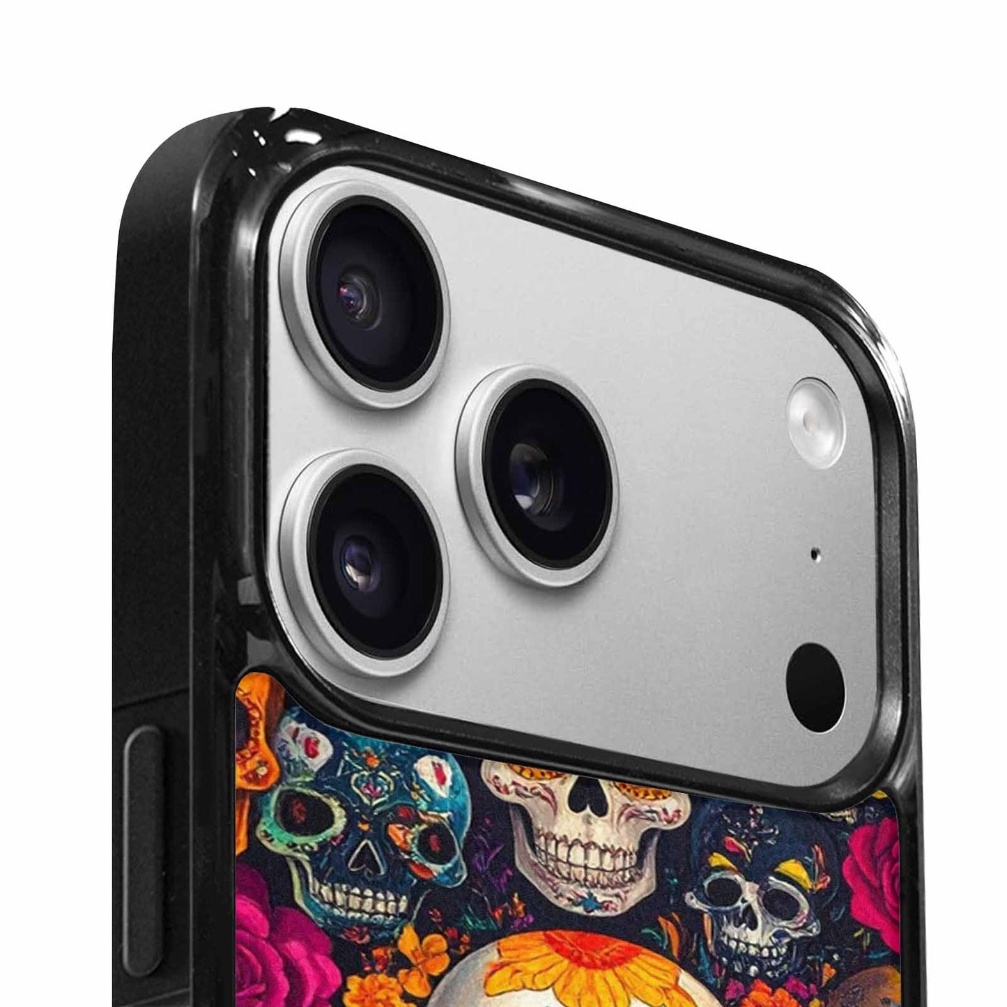 iPhone 17 Pro Max Case — Small Skull Pattern, Randomly Gothic Skulls, Custom Printed Phone Case