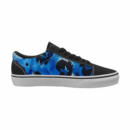 WOMEN'S Animal Print Lace-Up Canvas Wallpaper Art Custom Sneakers