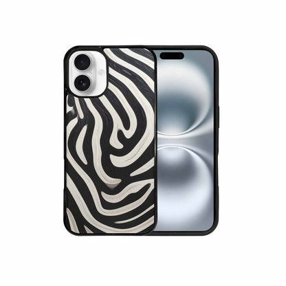 iPhone 16 Plus Case — Modern Zebra Stripe Solid, Custom Art Phone Cover