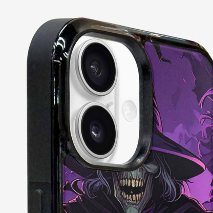 iPhone 16 Case — Scary Horror Halloween Art Print Edge, Customized Protective Case