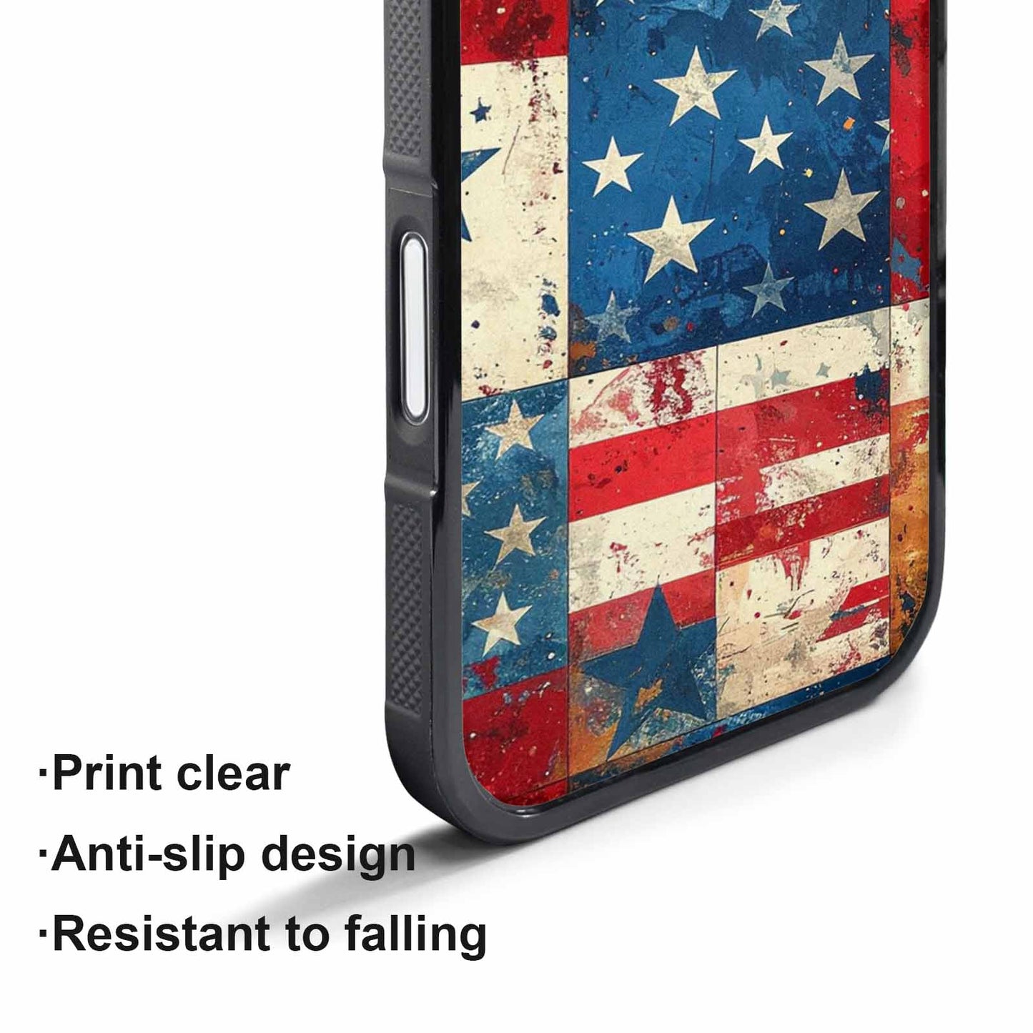 iPhone 17 Pro Max Case — Small American Flag Stars Galaxy Space, Original Design Phone Case