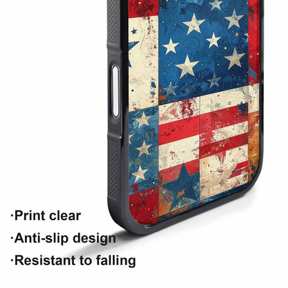 iPhone 17 Pro Max Case — Small American Flag Stars Galaxy Space, Original Design Phone Case