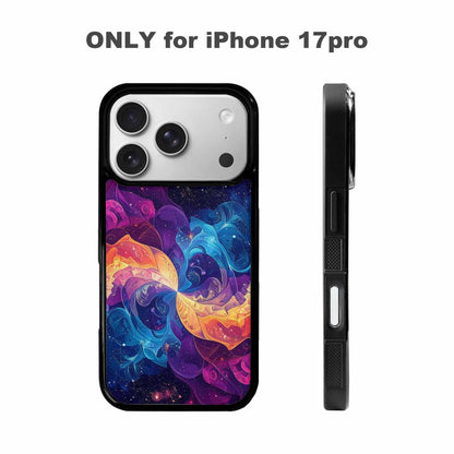 iPhone 17 Pro Case — Rose Galaxy Art Seamless Pattern Galaxy, Custom Art Phone Cover