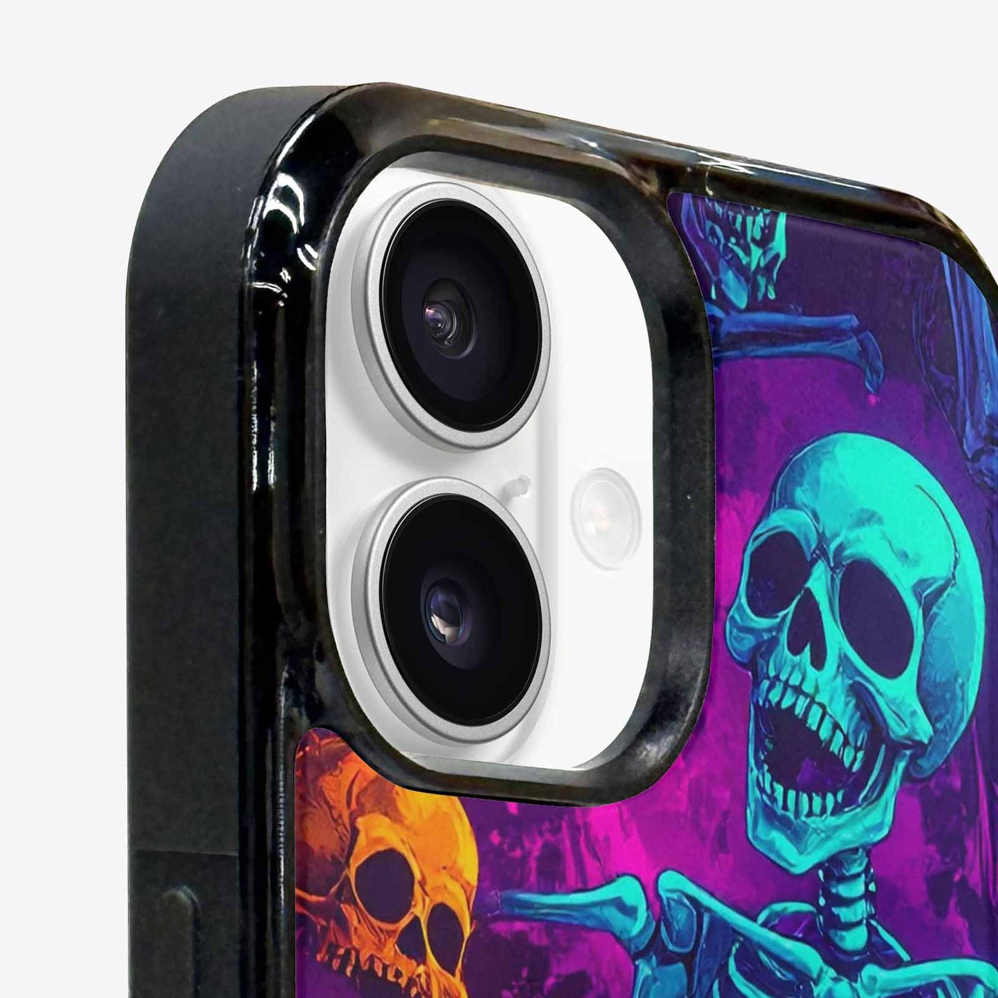 iPhone 16 Case — Glowing Skeleton Pattern Hundreds Of Small, Unique Phone Case Design