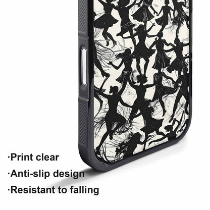 iPhone 17 Pro Max Case — Bold Dancing Figure Line Original Art, Customized Protective Case