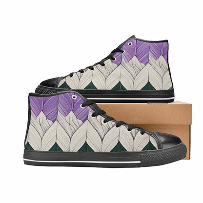 MEN'S Genderqueer Flag Color High Top Canvas Surreal Sneakers