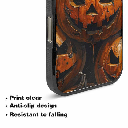 iPhone 15 Pro Max Case — Halloween Cracked Jackolantern, Personalized Phone Case