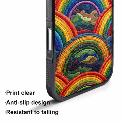 iPhone 17 Pro Max Case — Vivid Camo Rainbow Camo, Customized Protective Case