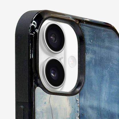 iPhone 16 Case — Denim Distressed Textures Print Edge To, Custom Print Case Cover
