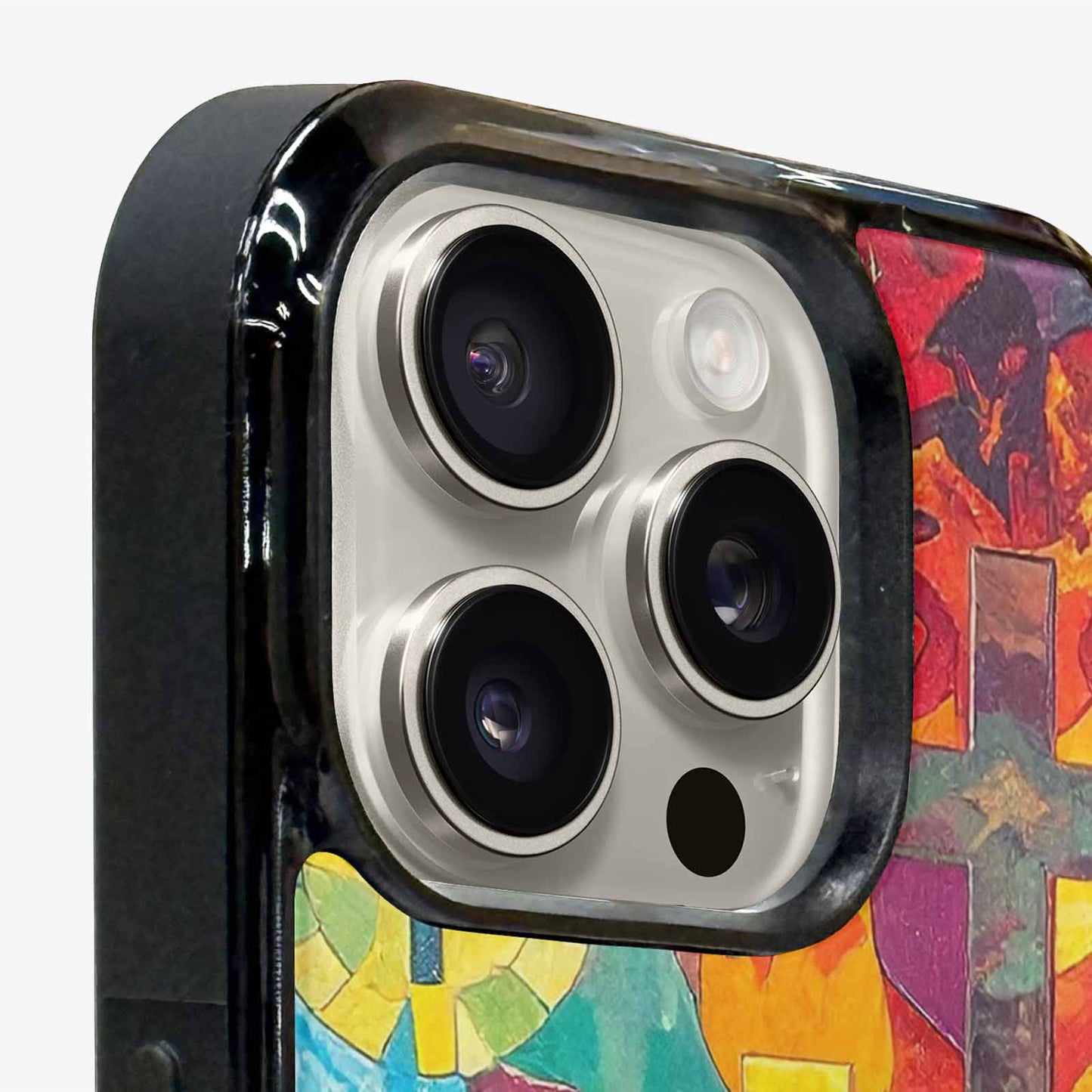 iPhone 16 Pro Max Case — Faith Cross And Faith Icons Pattern, Unique Phone Case Design