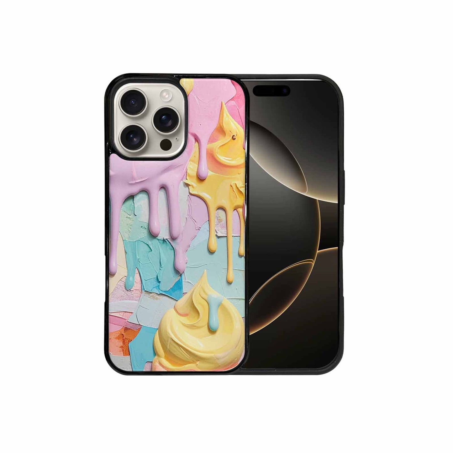 iPhone 16 Pro Max Case — Soft Serve Swirl Monster Characters, Custom Print Case Cover