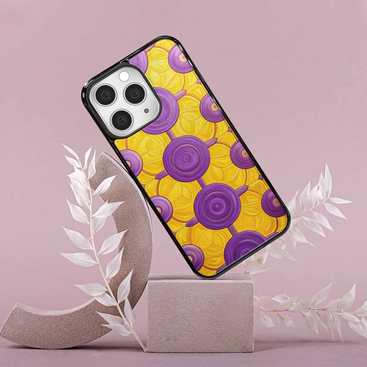 iPhone 15 Pro Max Case — Intersex Flag Color Theme Small Rainbow, Custom Phone Case