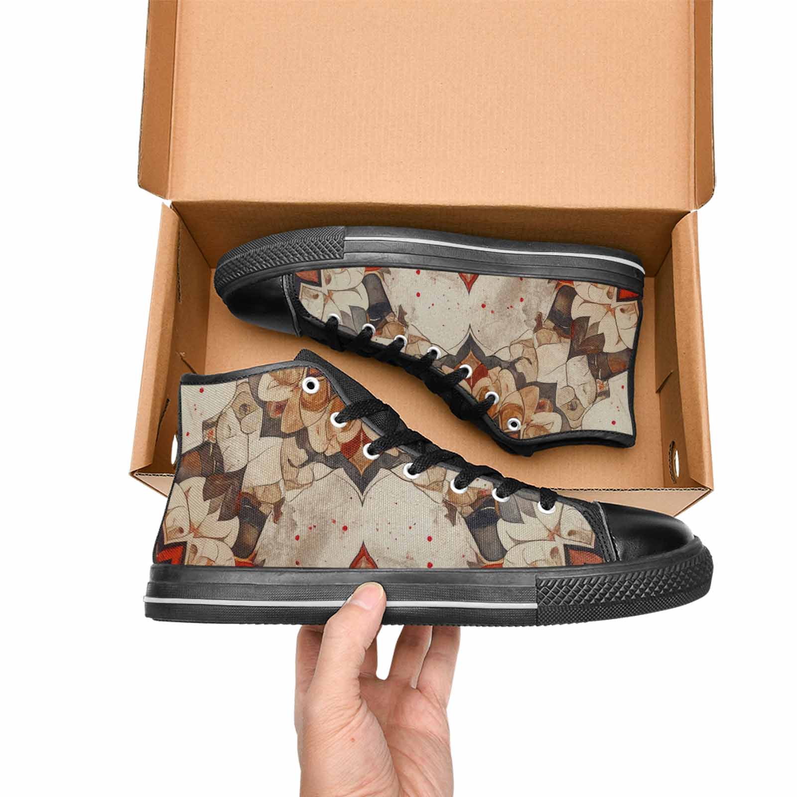 MEN'S Mandala High Top Canvas Dreamcore Sneakers