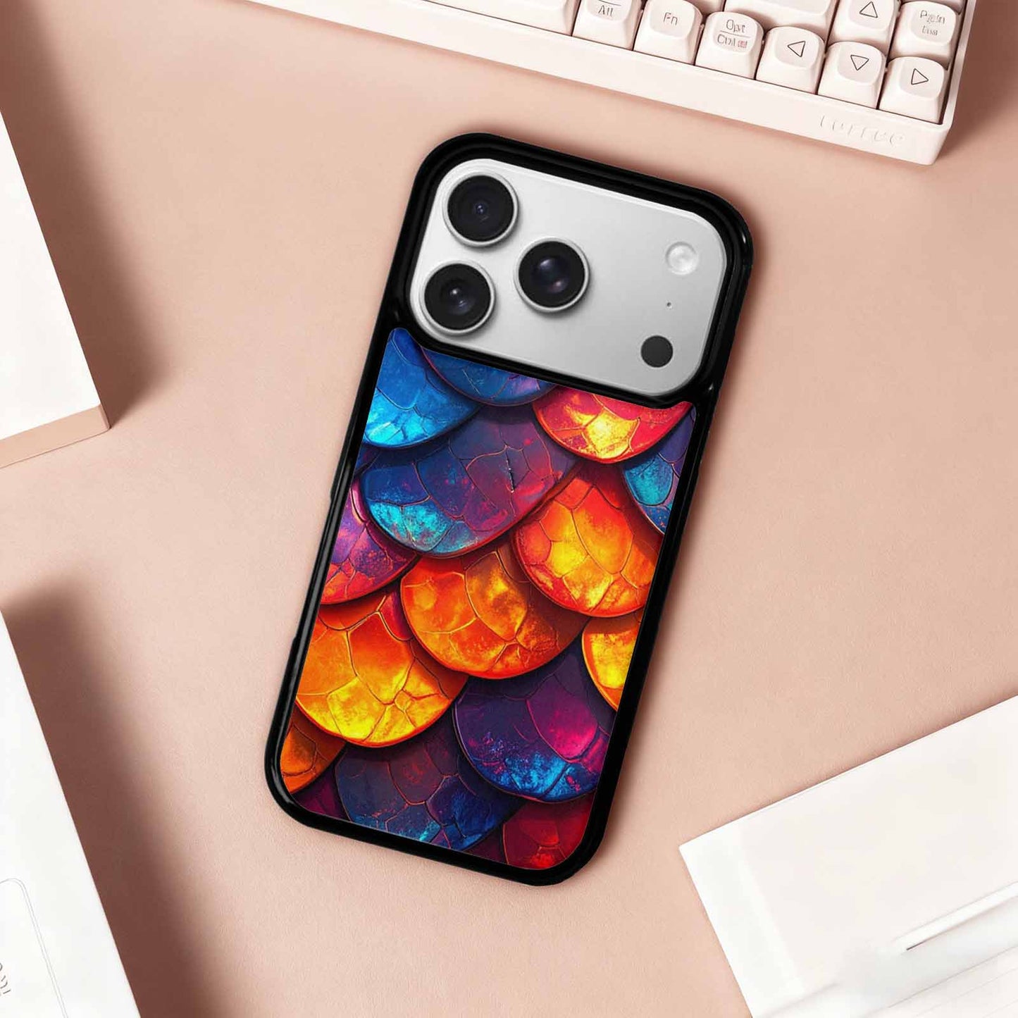 iPhone 17 Pro Case — Snake Print Dark Seamless Pattern Animal, Custom Phone Case
