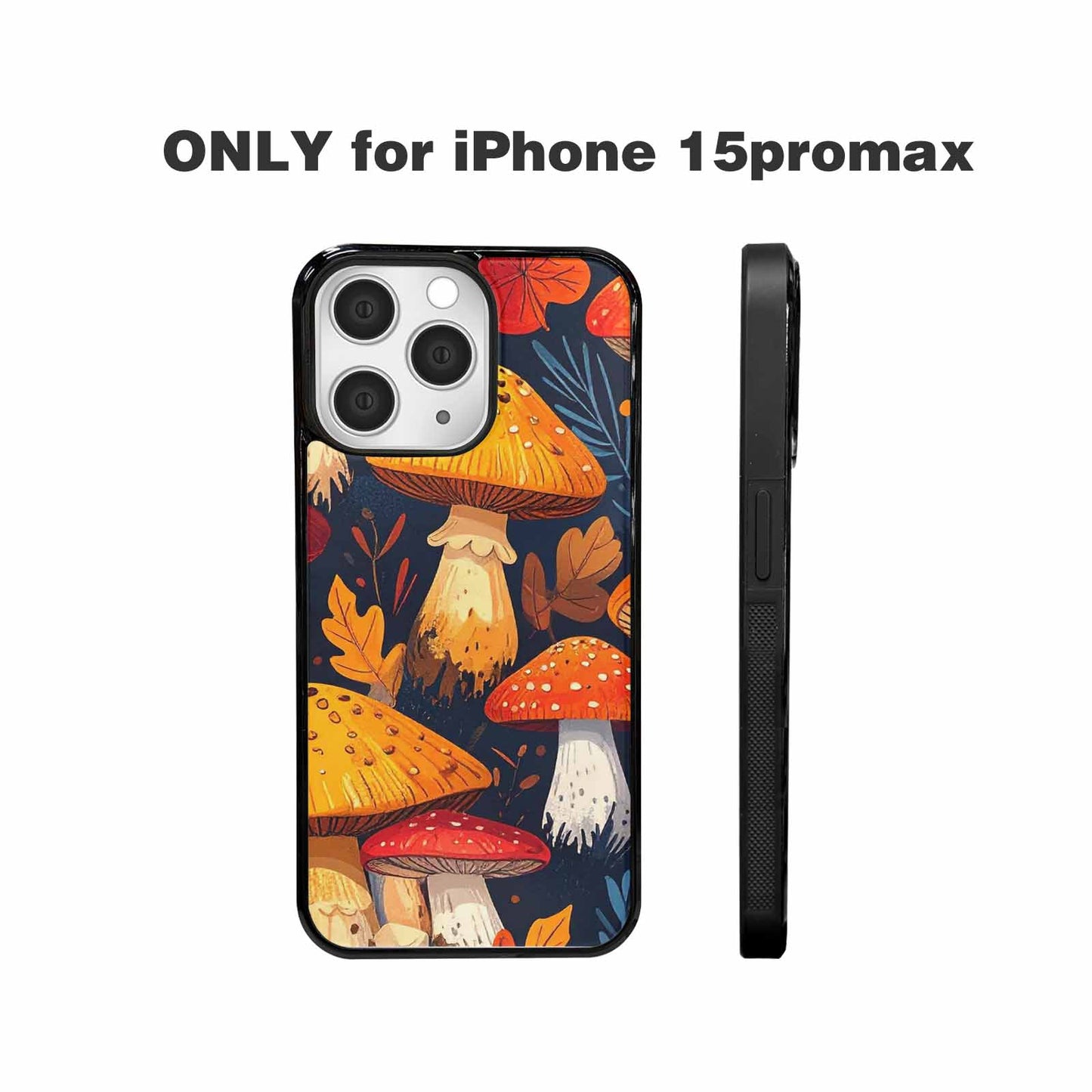 iPhone 15 Pro Max Case — Bold Autumn Mushroom Bold Autumn Mushroom, Personalized Phone Case