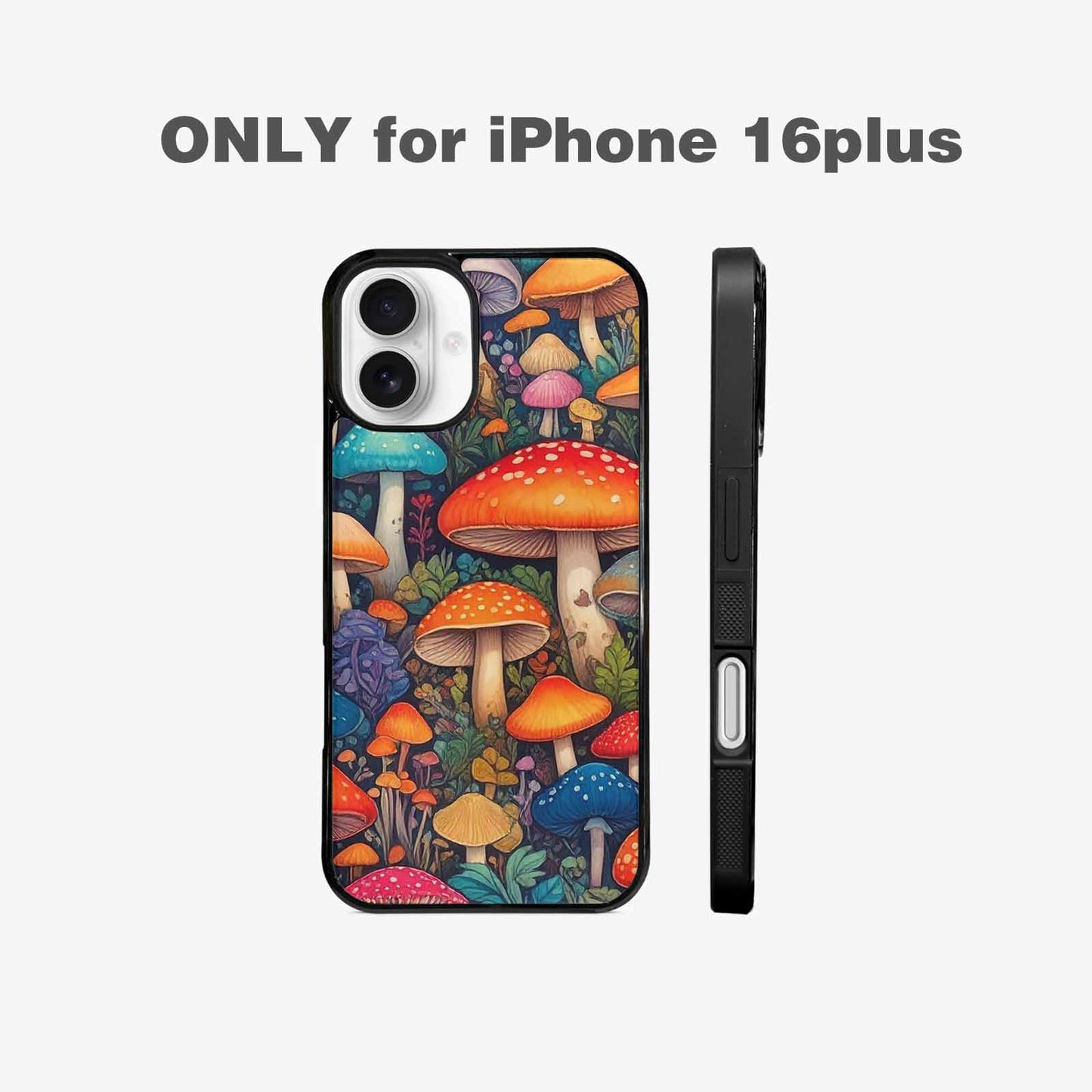 iPhone 16 Plus Case — Mushrooms General Mushrooms Pa, Customized Protective Case