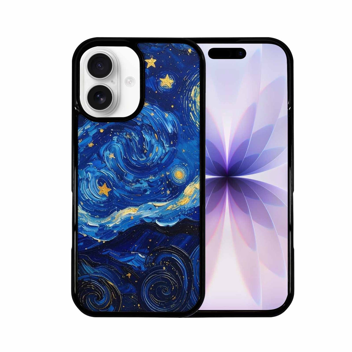 iPhone 17 Case — Swirling Deep Blue Night Galaxy Space, Custom Art Phone Cover