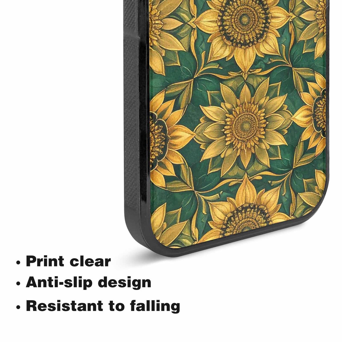 iPhone 15 Plus Case — Sunflower Mandala Kaleidoscope Custom, Custom Designed Case Cover