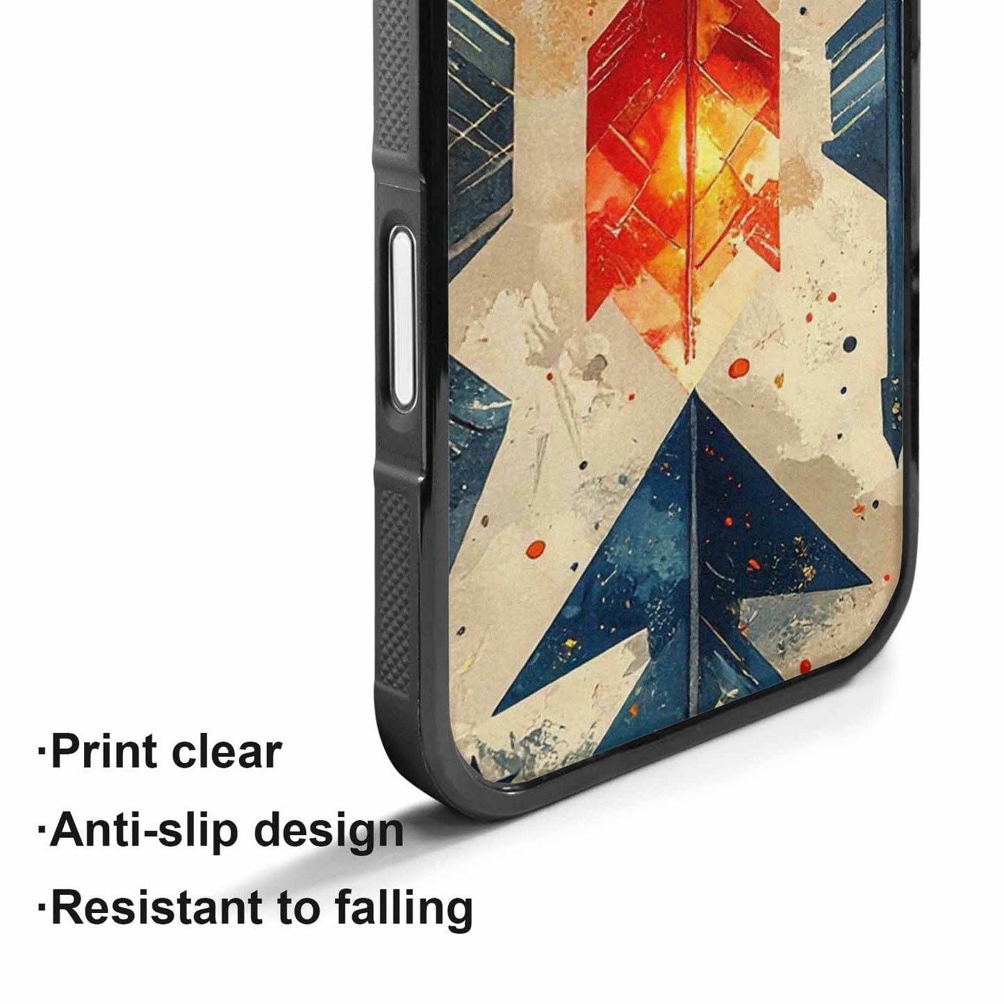 iPhone 17 Case — Glowing Americana Arrow Original Art, Unique Phone Case Design