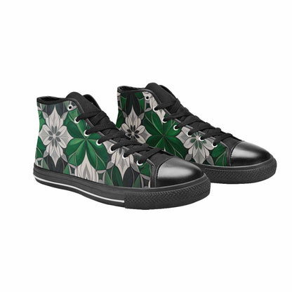 MEN'S Aromantic Flag Color High Top Canvas Surreal Shoes