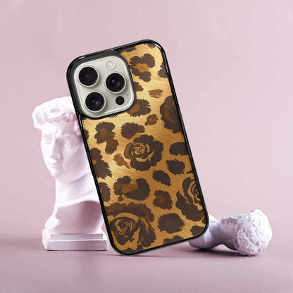 iPhone 16 Pro Case — Classic Leopard Print Warm Golden Tan, Personalized Phone Case