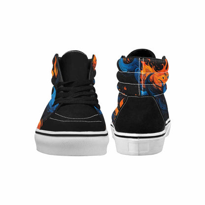MEN'S Flame Burst High Top Canvas Dreamcore Custom Shoes