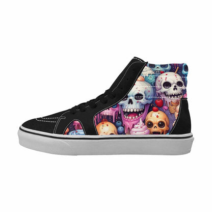 MEN'S Ice Cream Monsters  High Top Canvas Cottagecore Sneakers