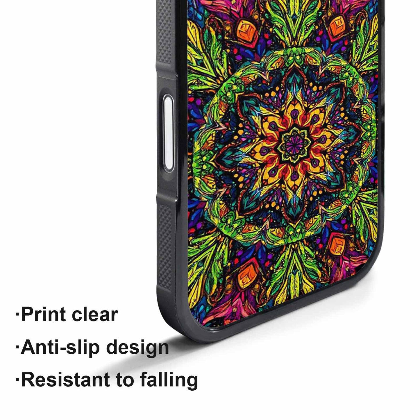 iPhone 17 Pro Case — Rainbow Tribal Mandala Original Art, Original Design Phone Case