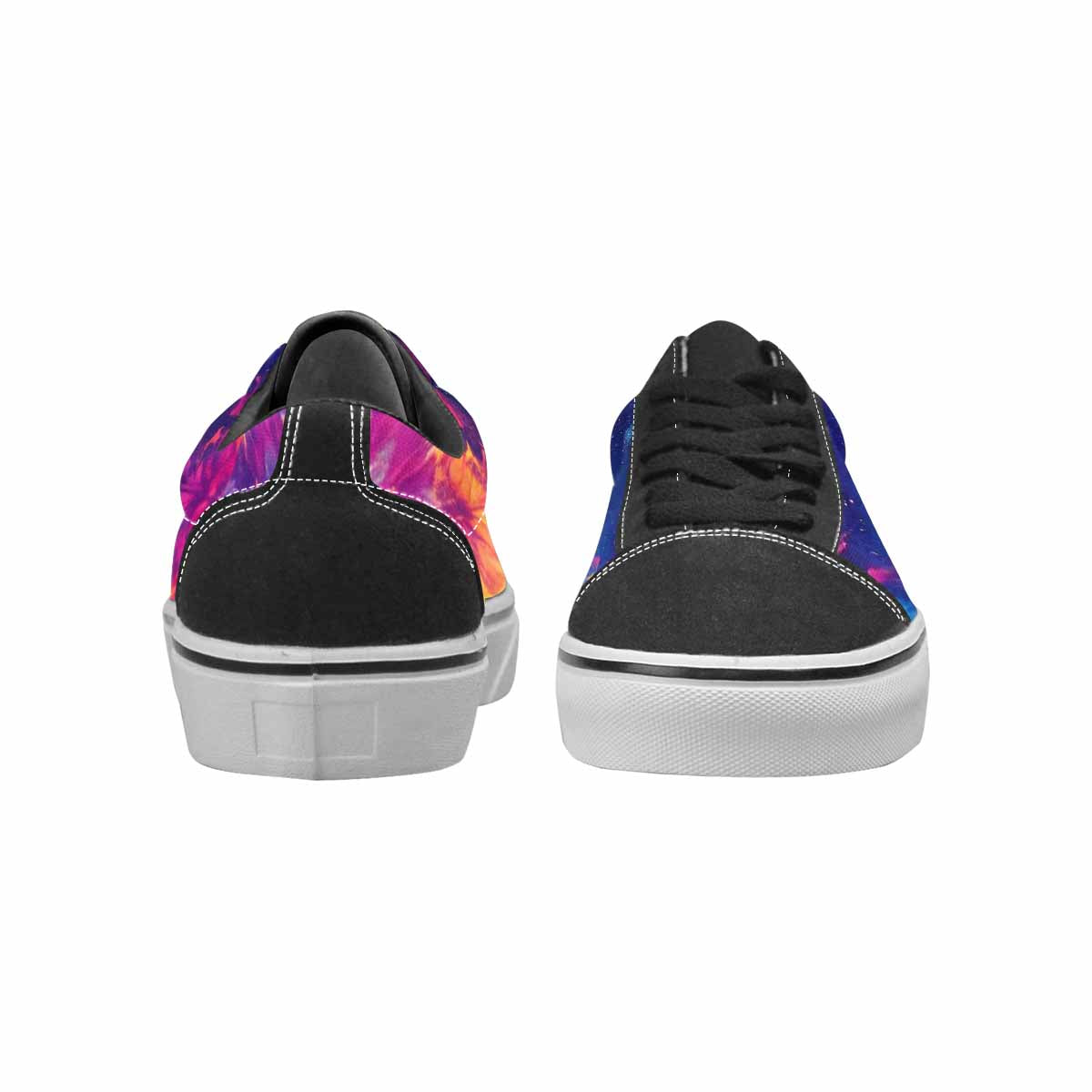 WOMEN'S Tie Dye Galaxy Canvas Lace-Up Vibrant Chaos Sneakers