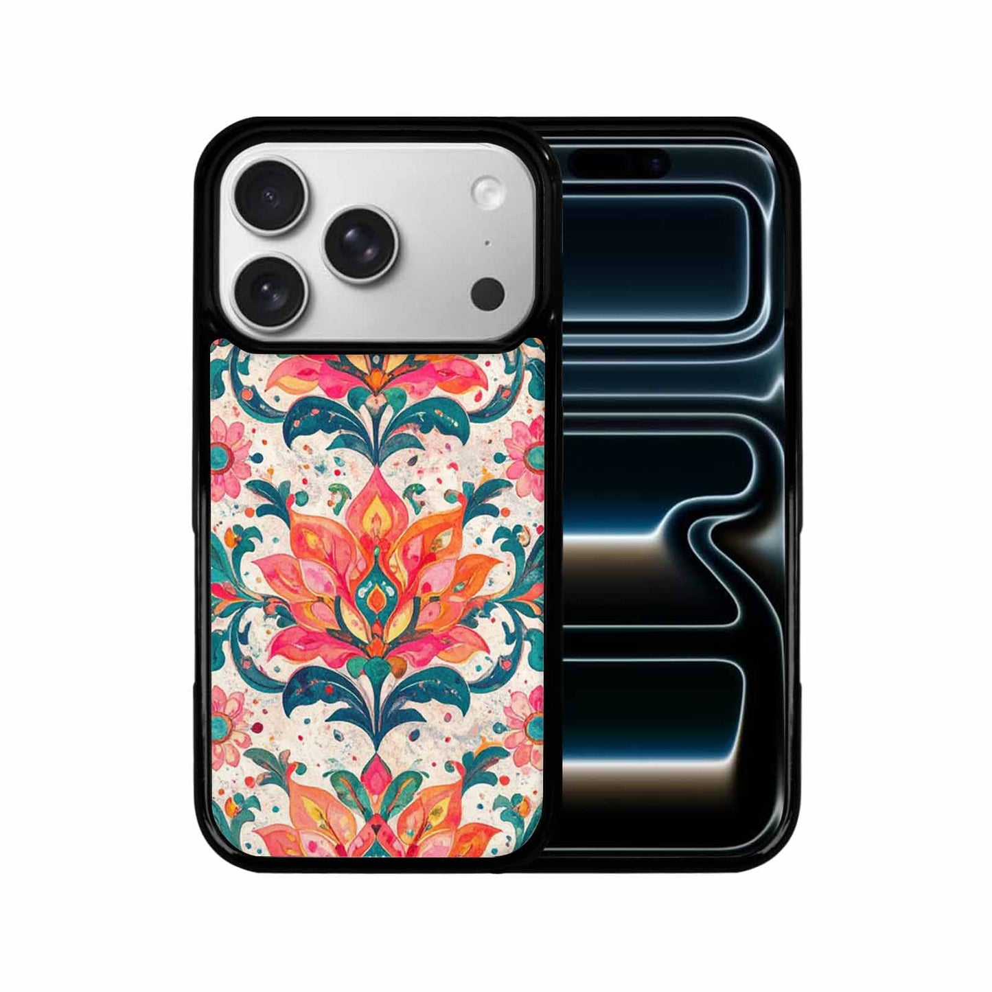 iPhone 17 Pro Case — Marble Floral Art Seamless Pattern Floral, Custom Made Phone Cover
