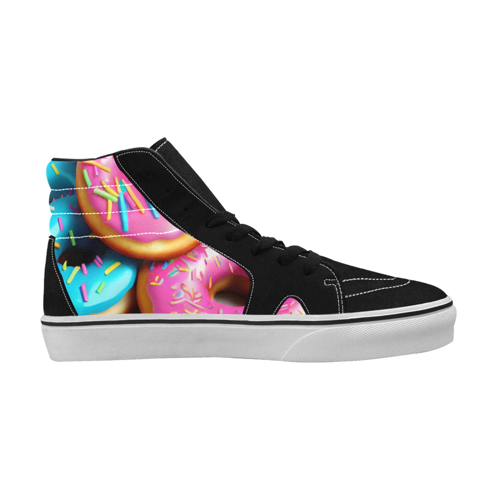 WOMEN'S Donuts High Top Skateboarding Y2K Custom Sneakers