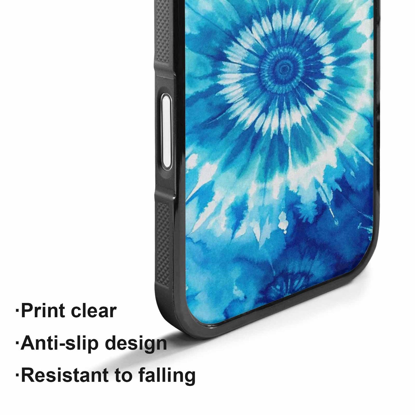 iPhone 17 Case — Tie Dye Ocean Blues Tie Dye, Custom Art Phone Cover