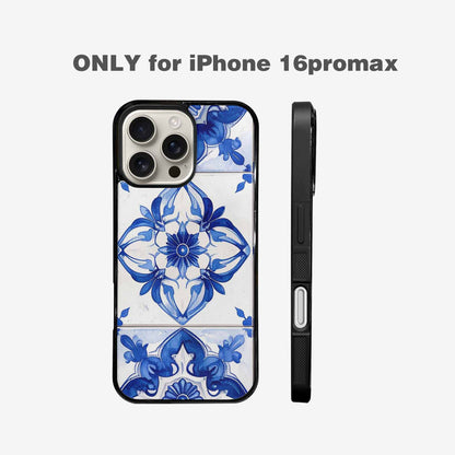 iPhone 16 Pro Max Case — Mexican Talavera Tile Pattern Floral Geometric, Custom Made Phone Cover