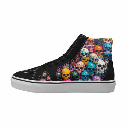 MEN'S Skulls  Marble Skulls High Top Canvas Dreamlike Shoes