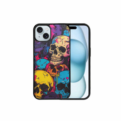 iPhone 15 Plus Case — 1000s Of Skulls Digital Camo Drip, Custom Made Phone Cover