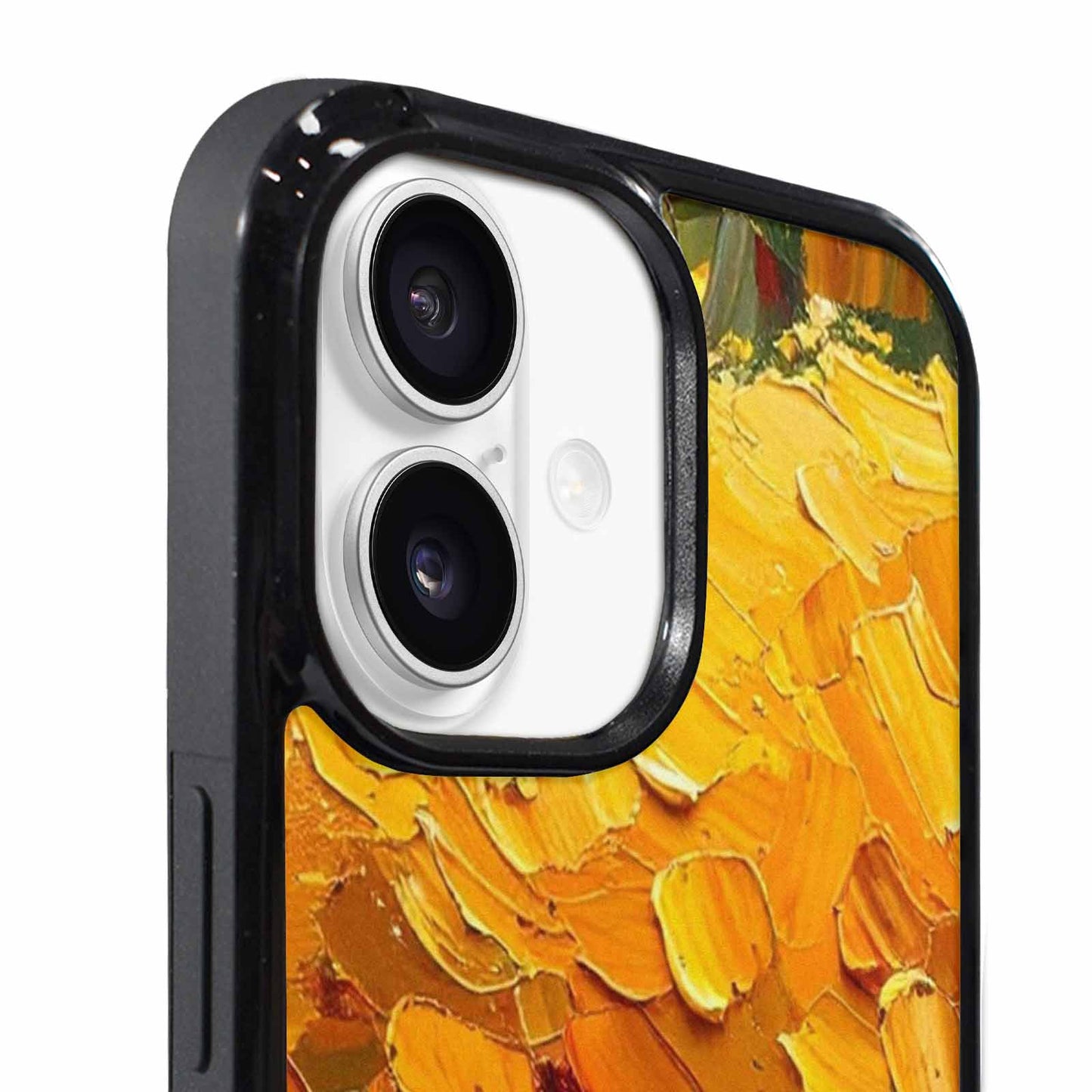 iPhone 17 Case — Impressionist Sunflower Brushstroke Pattern Floral, Custom Print Case Cover
