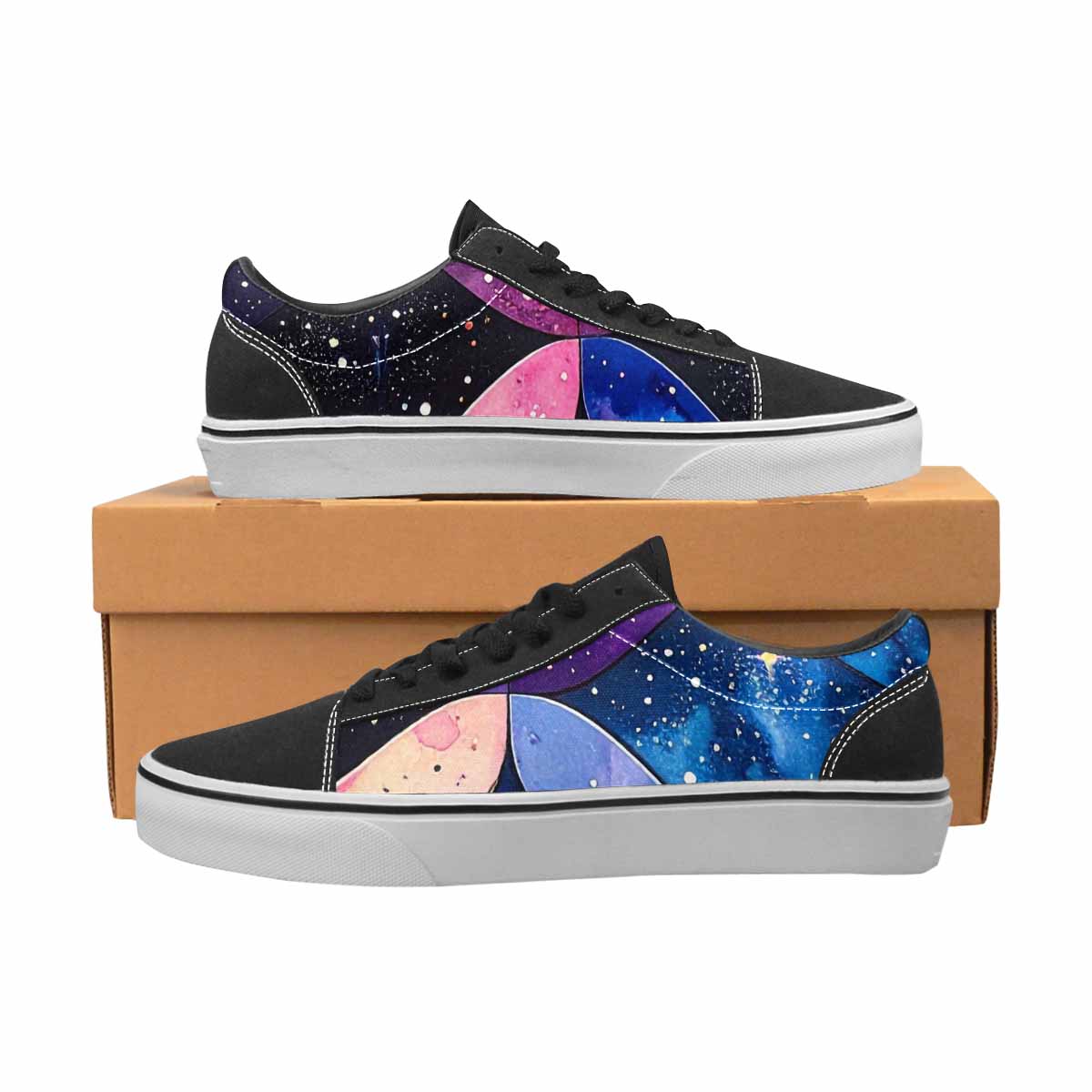 WOMEN'S Galaxy Stars Nebula Canvas Lace-Up Dreamcore Sneakers