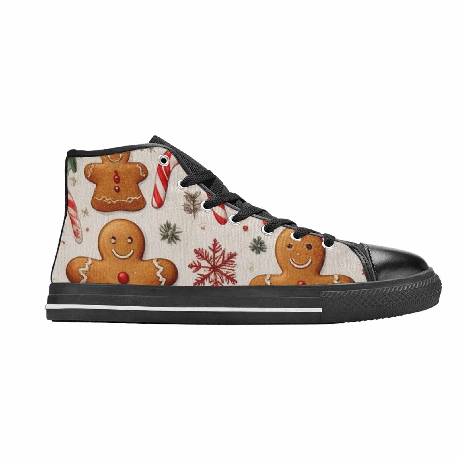 MEN'S Christmas Holly Snowflake High Top Canvas Neon Fantasy Shoes