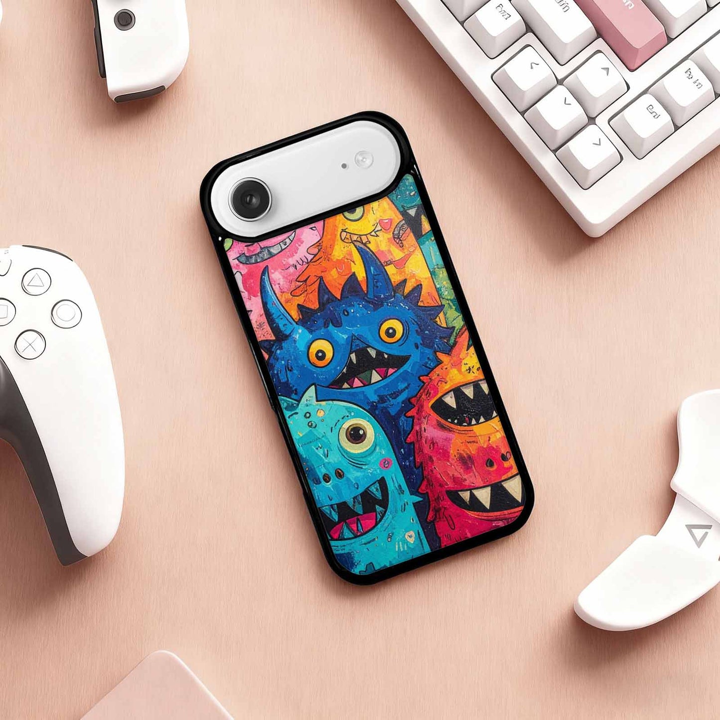 iPhone 17 Air Case — Seamless Repeating Pattern Of Overlapping Cartoon, Custom Phone Case