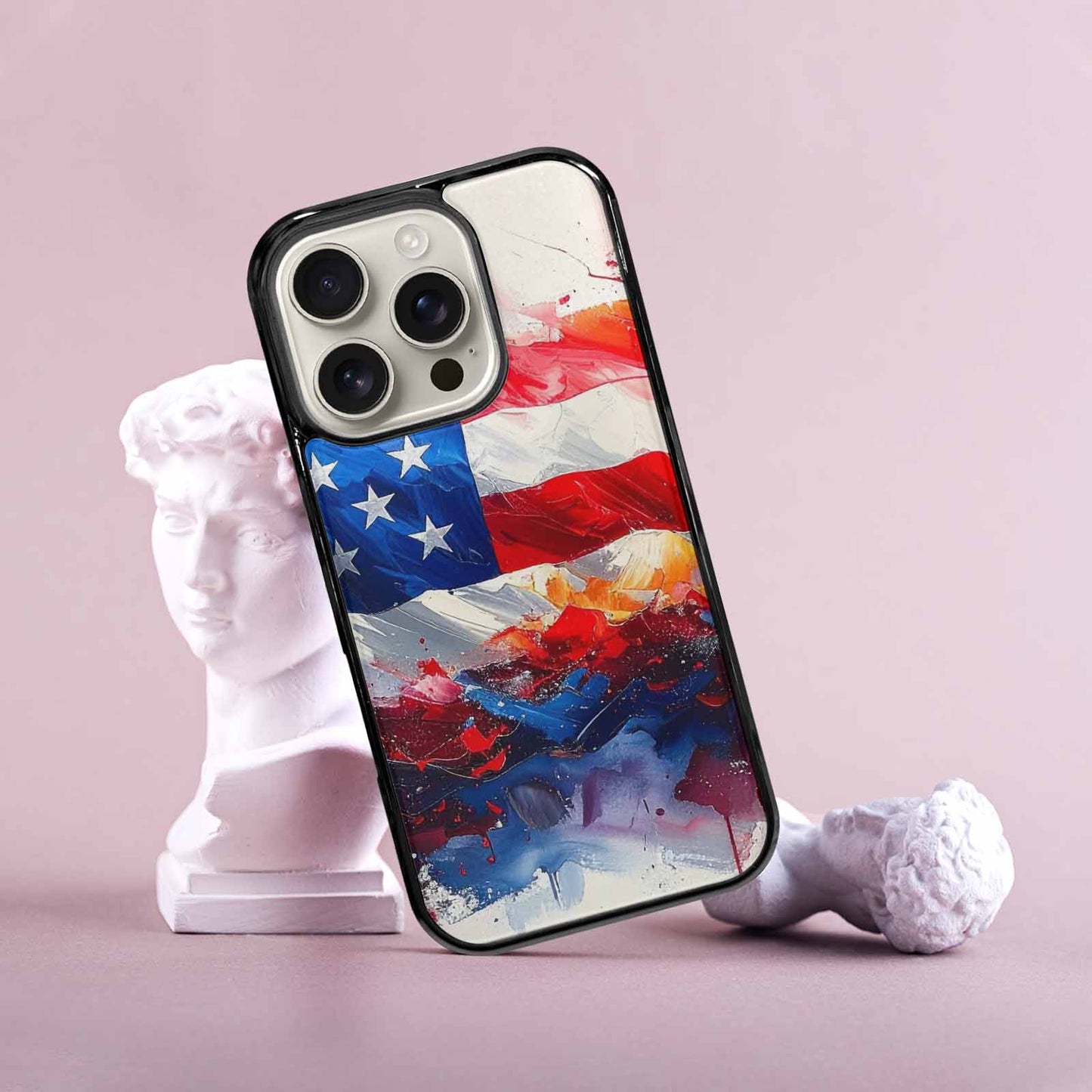 iPhone 16 Pro Case — Usa Flag Stars And Stripes Art, Original Design Phone Case