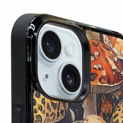 iPhone 15 Plus Case — Mushrooms Pattern Hundreds Of, Custom Art Phone Cover