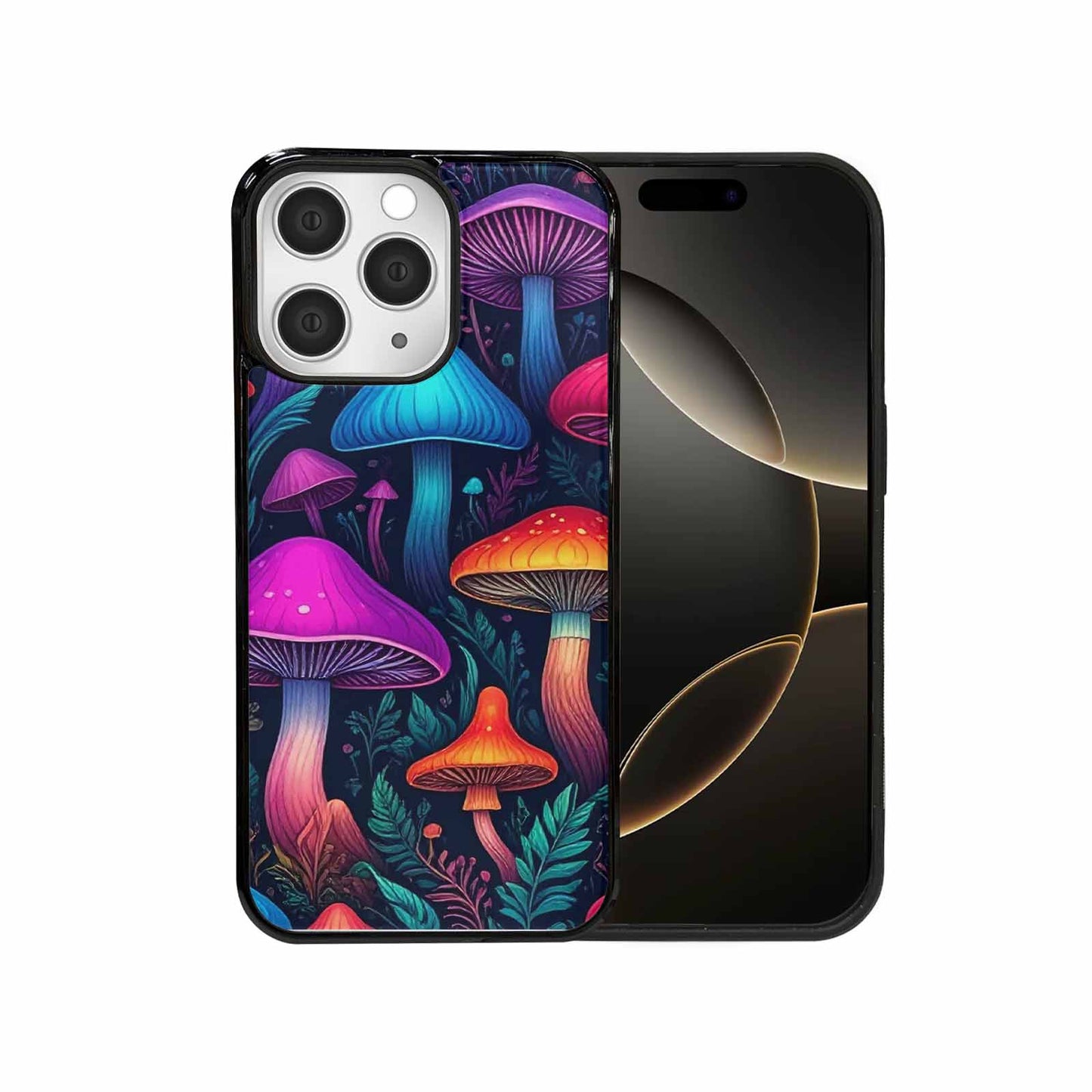 iPhone 15 Pro Max Case — Psychedelic Mushroom Custom Personalized Phone Cover, Custom Art Phone Cover