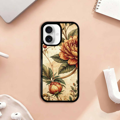 iPhone 17 Case — Vintage Botanical Art Pattern Floral, Custom Phone Case
